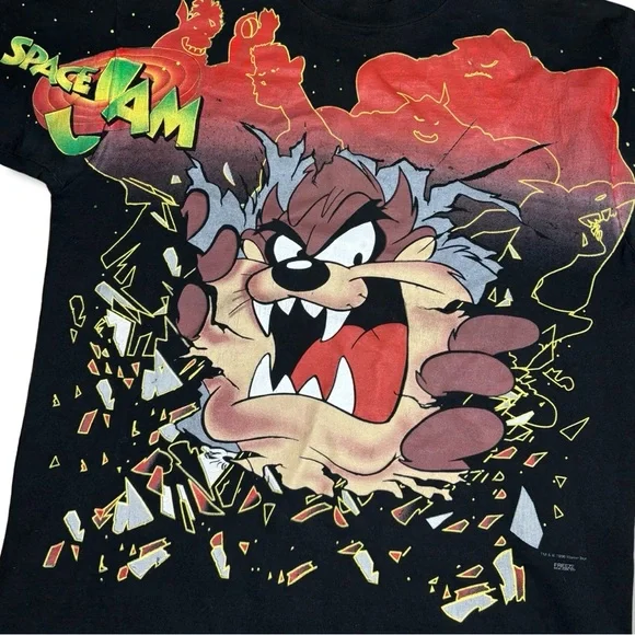 Vintage 1996 TAZ Space Jam T-Shirt - Picture 3 of 4